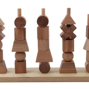 STACKING TOY NATURAL  WOODEN STORY