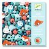 pintura ecològica PERLES DE FUSTA ANIMALS