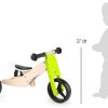 TRICICLE-BICICLETA 2 EN 1 VERDA