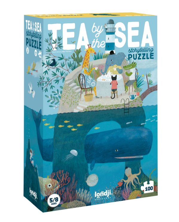 Joguines de trencaclosques PUZLE TEA BY THE SEA (100 pc.)